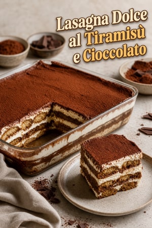 Tiramisu al Cioccolato - Dolce Lasagna Decadente