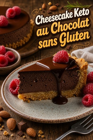 Cheesecake au chocolat décadent, keto et sans gluten