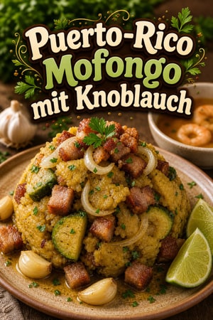 Authentisches puerto-ricanisches Mofongo mit Knoblauch