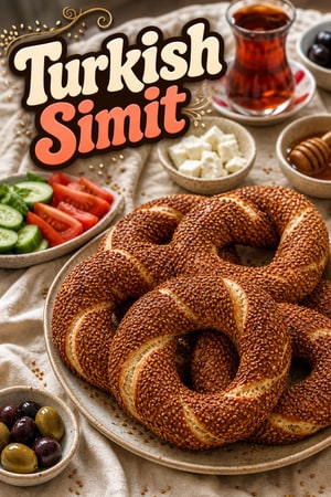 Authentic Turkish Simit (Sesame Crusted Bread Rings)