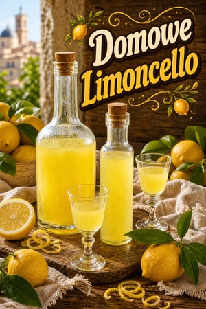 Domowe Limoncello - przepis na włoski likier cytrynowy