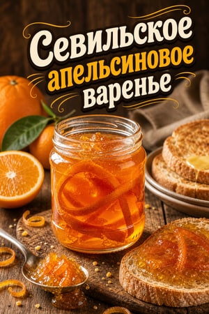 Яркое севильское апельсиновое варенье 