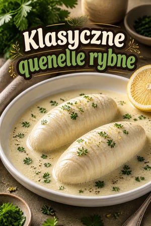 Klasyczne quenelle rybne z delikatnym sosem velouté