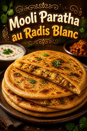Mooli Paratha : Galettes Indiennes Farcies au Radis Blanc