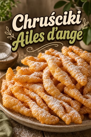 Chruściki : Ailes d'ange croustillantes au sucre glace