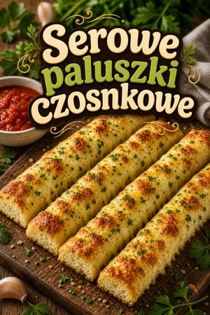 Domowe serowe paluszki czosnkowe - miękkie i puszyste