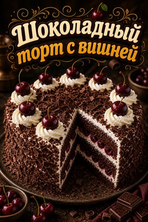 Классический торт «Шварцвальд» с вишней и киршвассером