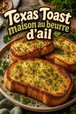 Texas Toast maison au beurre d'ail et persil