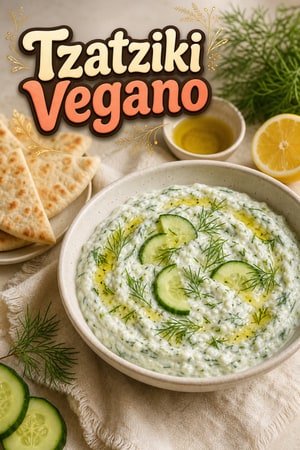 Tzatziki Vegano Cremoso con Eneldo Fresco