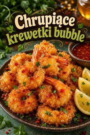 Chrupiące krewetki Bubble Shrimps w pikantnym miodzie