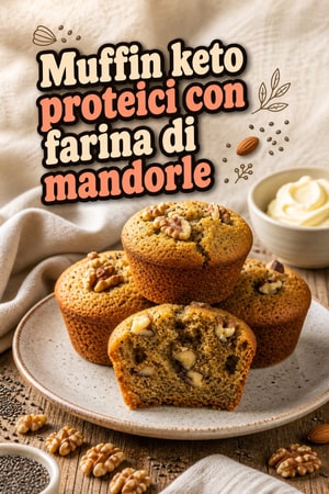 Muffin keto proteici con farina di mandorle e uova