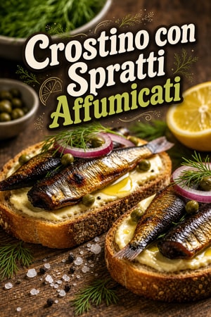 Panino Aperto di Spicciole Affumicate con Limone e Aneto