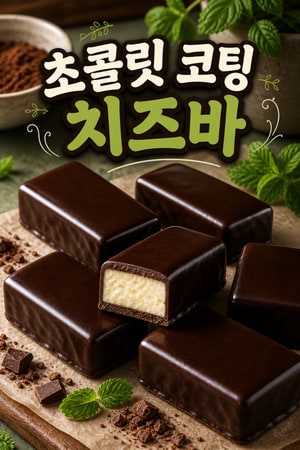광택 초콜릿 코팅 큐어드 치즈 바 레시피 — 크리미한 속과 바삭한 크러스트의 조화