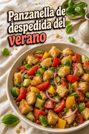 Panzanella de despedida del verano