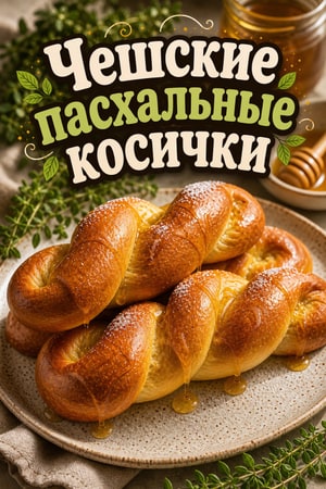 Jidáše — чешские пасхальные сладкие косички в мёде
