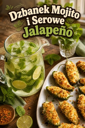 Pitcher Mojito na Piątkowy Wieczór z Pikantnymi Serkowymi Papryczkami