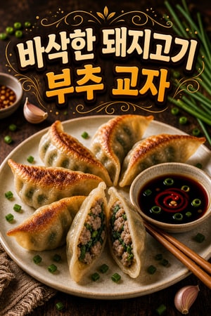 겉은 바삭 속은 촉촉한 중국식 돼지고기 부추 교자 레시피