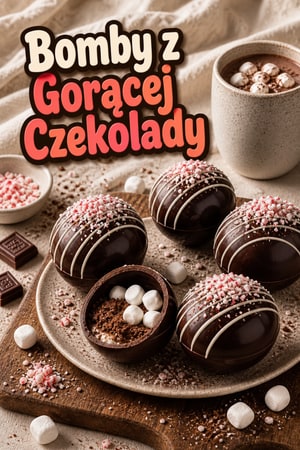 Dekadenckie bomby z gorącej czekolady z piankami, idealne