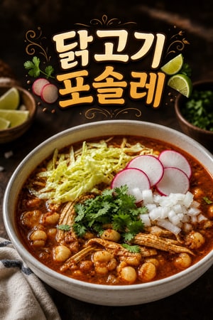 쉬운 닭고기 포솔레 - 옥수수와 칠레가 들어간 멕시칸 수프