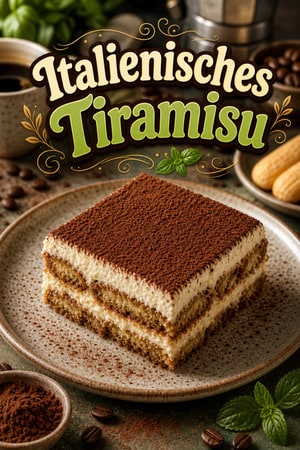 Authentisches italienisches Tiramisu mit Espresso & Mascarpone