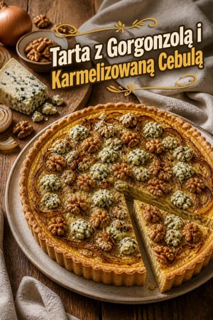 Tarta z Gorgonzolą i Karmelizowaną Cebulą
