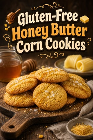 Gluten-Free Honey Butter Corn Cookies with Brown Butter