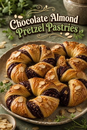 Chocolate and Almond Bretzel Pastry