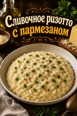 Сливочное ризотто с пармезаном в мультиварке
