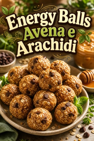 Energy Balls Avena e Burro d'Arachidi Senza Cottura