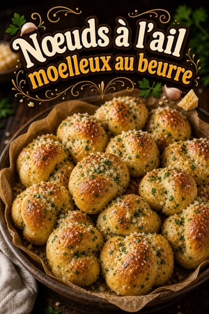 Nœuds à l'ail moelleux au beurre et herbes fraîches