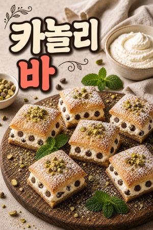 리코타·마스카포네 초콜릿 카놀리 스퀘어 바 레시피 — 잘라먹기 쉬운 파티 디저트