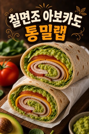 학교 점심으로 딱 좋은, 단백질 가득한 칠면조 아보카도 통밀랩 간편하고 포만감 좋은 레시피