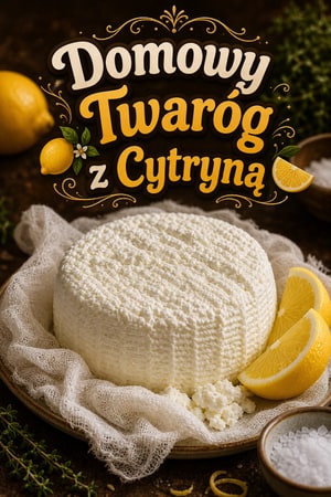 Domowy ser typu farmerskiego z cytryną – prosty przepis