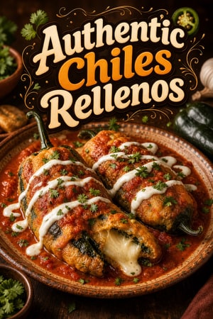 Authentic Chiles Rellenos with Melty Cheese