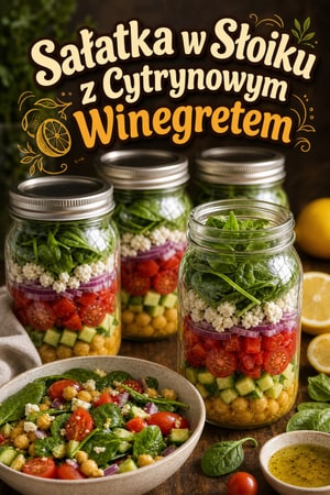 Sałatki w Słoikach Mason z Cytrynowym Vinaigrette