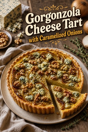 Gorgonzola Cheese Tart with Caramelized Onions