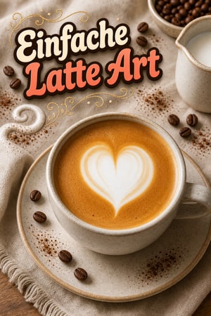 Einfache Latte Art: Die 30-Sekunden-Herz-Technik für zuhause