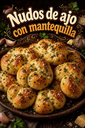 Nudos de ajo tiernos a la mantequilla con hierbas frescas