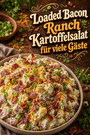 Loaded Bacon Ranch Kartoffelsalat für viele Gäste