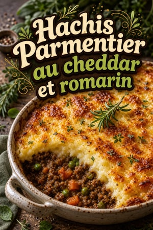 Hachis Parmentier britannique au cheddar et romarin