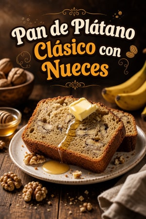 Pan de Plátano Clásico con Nueces