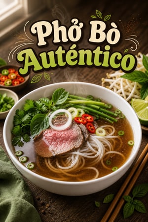 Phở Bò Auténtico en Olla a Presión: Sabor Tradicional