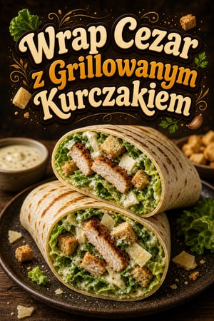 Klasyczny wrap z grillowanym kurczakiem a la Cezar