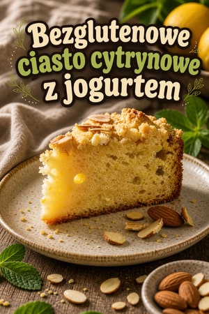Bezglutenowe ciasto z jogurtem i cytrynową kruszonką
