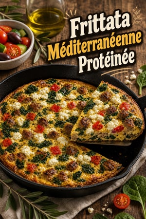 Frittata Méditerranéenne Protéinée à la Dinde et Feta