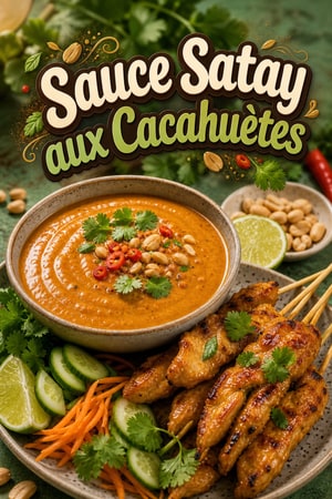 Sauce Satay Thaïlandaise Authentique aux Cacahuètes