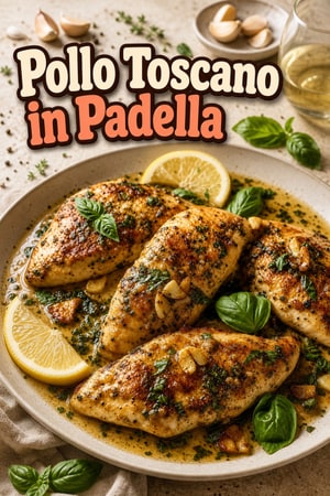 Petto di Pollo Toscano Saltato in Padella con Aglio e Erbe Aromatiche