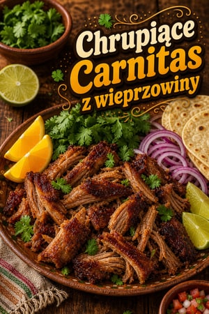 Chrupiące Carnitas – meksykańska szarpana wieprzowina