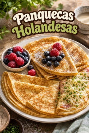 Panquecas Holandesas Tradicionais Doces e Salgadas