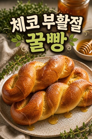 지다셰(Jidáše): 체코 전통 부활절 꿀 바른 달콤한 트위스트 레시피